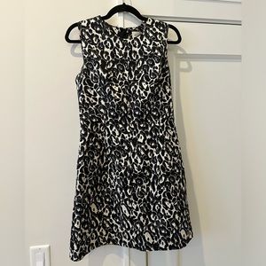 Milly Shift Leopard Print Shift Dress Sz 8